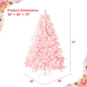 Candy floss Pink snow X'mas tree(approx 5ft)