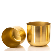 Gold Metal Planters | Big Planter & Small Planter