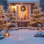 Santa Climbing LED Ladder Light – Festive Outdoor Christmas Decoration