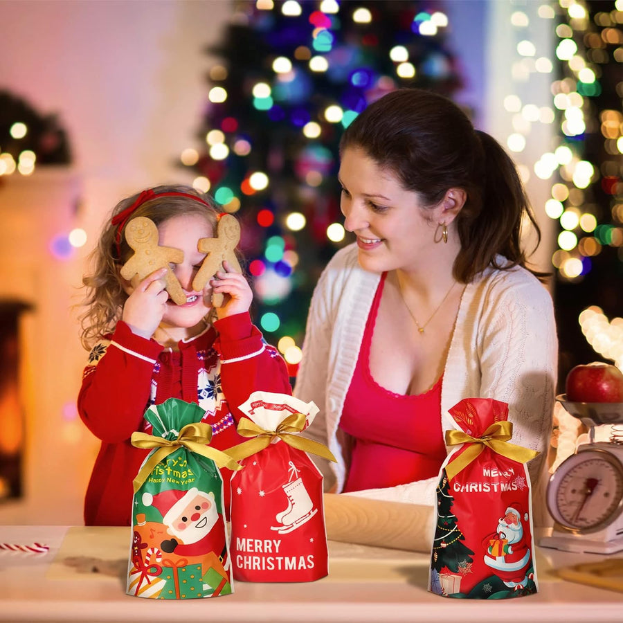 Christmas Candy Gift Cookie Bags