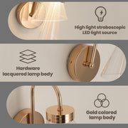 Modern Wall Mount Light Fixture for Living Room, Bedroom, and Hallway