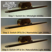 Golden Finish LED Picture Photo Frame Wall/ Light