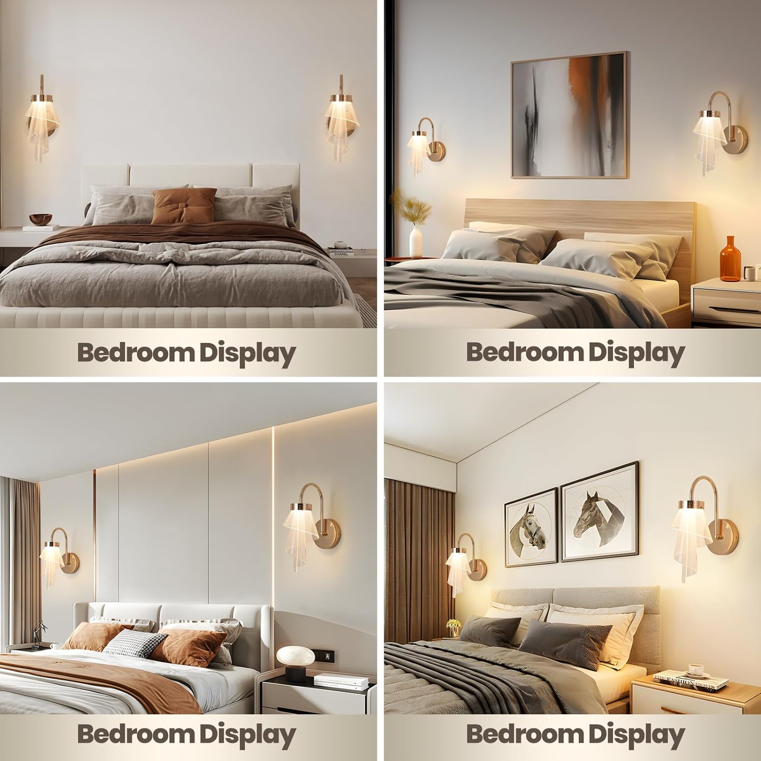 Modern Wall Mount Light Fixture for Living Room, Bedroom, and Hallway