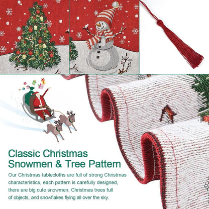 snowman Table Runner Dining Table Decoration