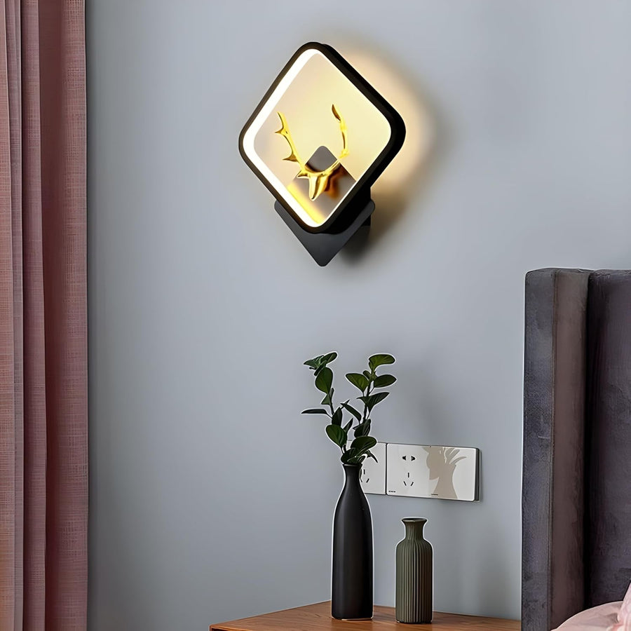Deer Wall Lamp with Adjustable Color Changing Function