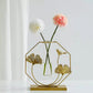 Metal Leaf Test Tube Planter