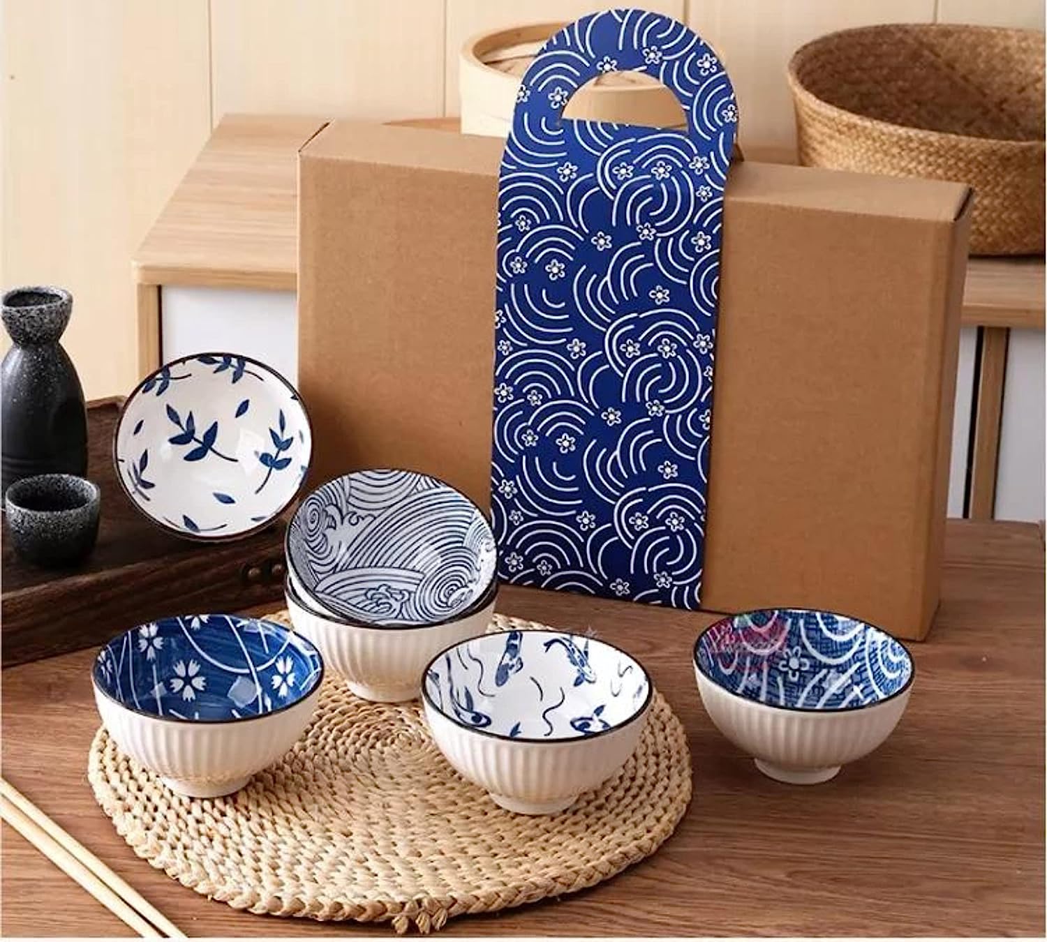Japanese Blue & White Bowls