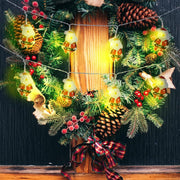 1.5 m 10 santa LED Fairy Lights- Plug in