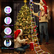 Santa Climbing LED Ladder Light – Festive Outdoor Christmas Decoration