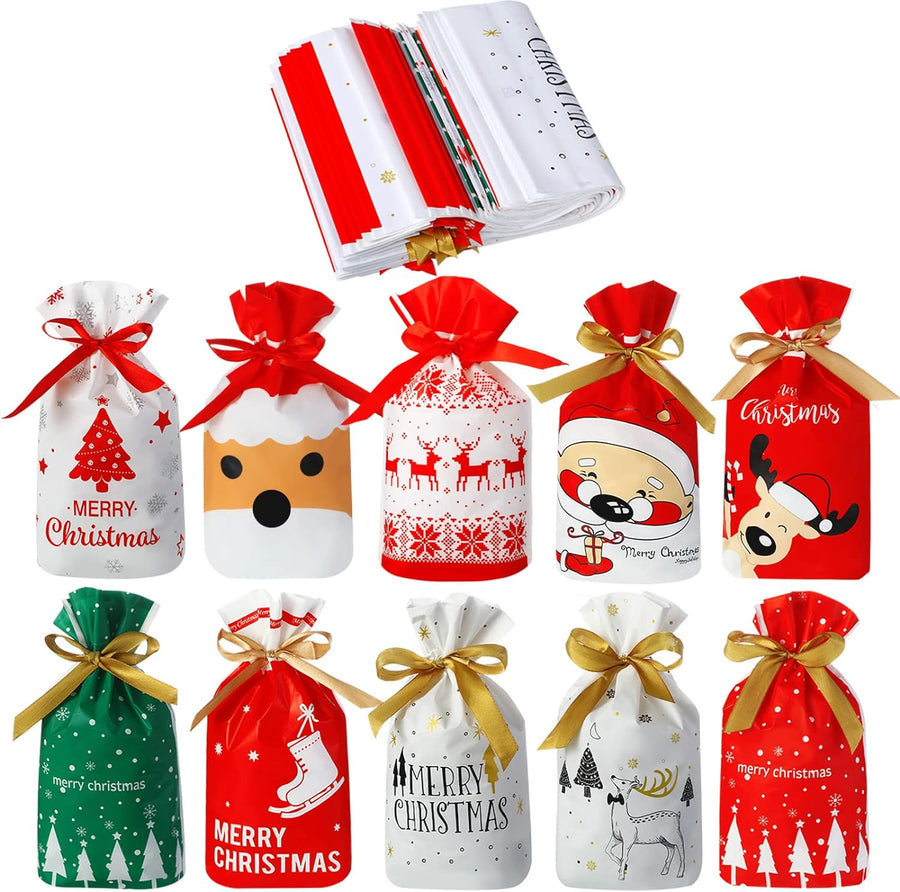 Christmas Candy Gift Cookie Bags