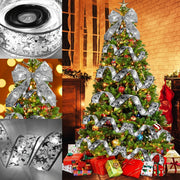 Christmas Ribbon LED Fairy Lights – Decorative Mesh Ribbon for Christmas Tree, Gifts & Home Décor