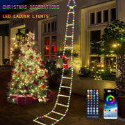 Santa Climbing LED Ladder Light – Festive Outdoor Christmas Decoration