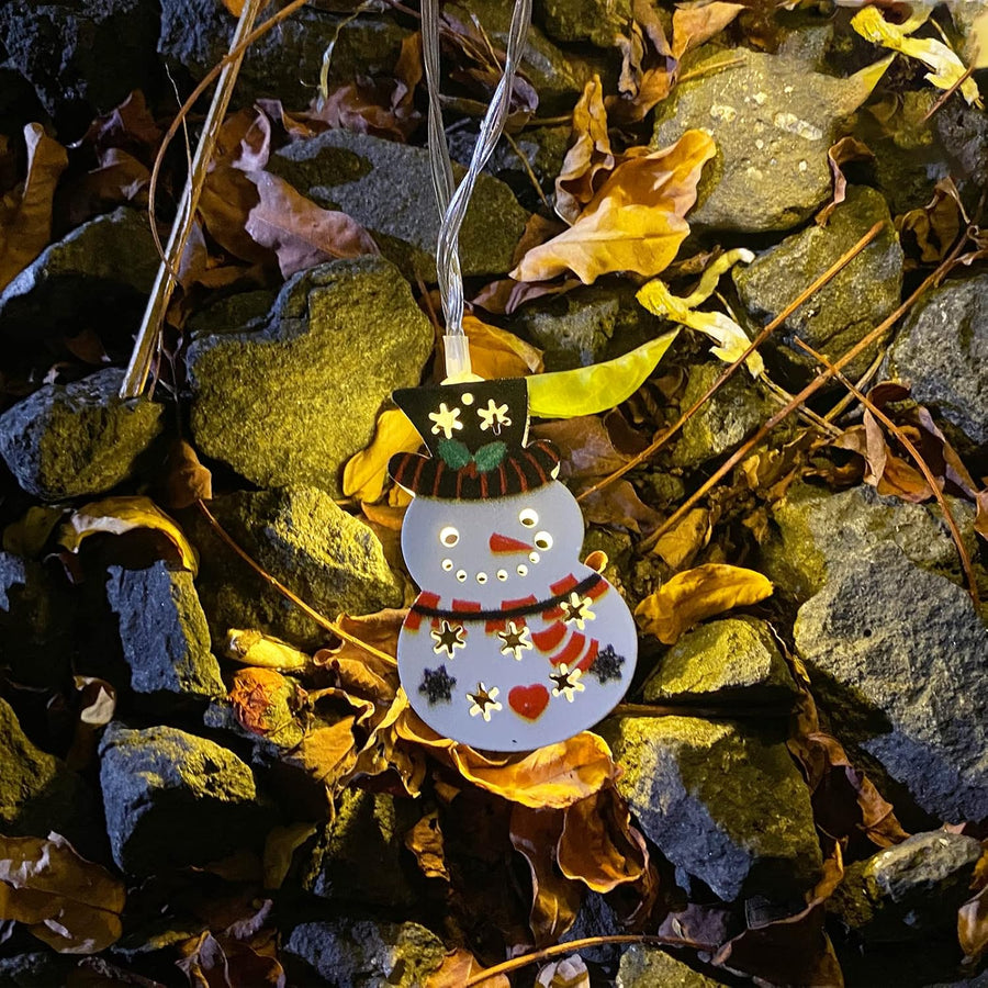 1.5 m 10 snowmen LED Fairy Lights- Plug in