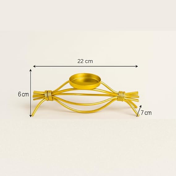 Coral Tree Handcrafted Golden Metal Tea Light Candle Holder Stand Elegant Decorative Tea Light Holder for Home and Office Decoration