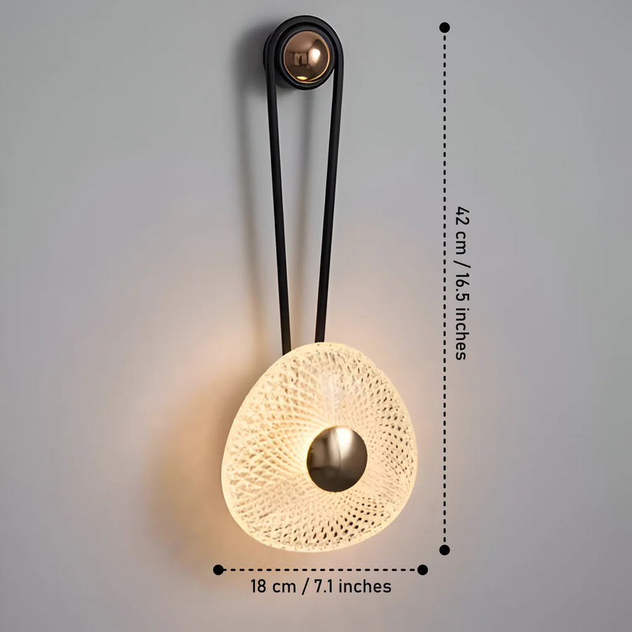 Iron Aluminum Round LED Wall Sconce Light B260-BK