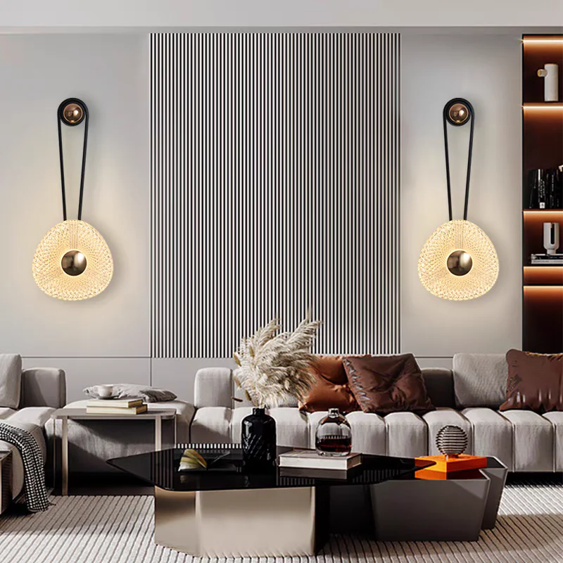 Iron Aluminum Round LED Wall Sconce Light B260-BK