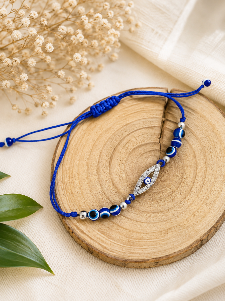 Evil eye beads rakhi