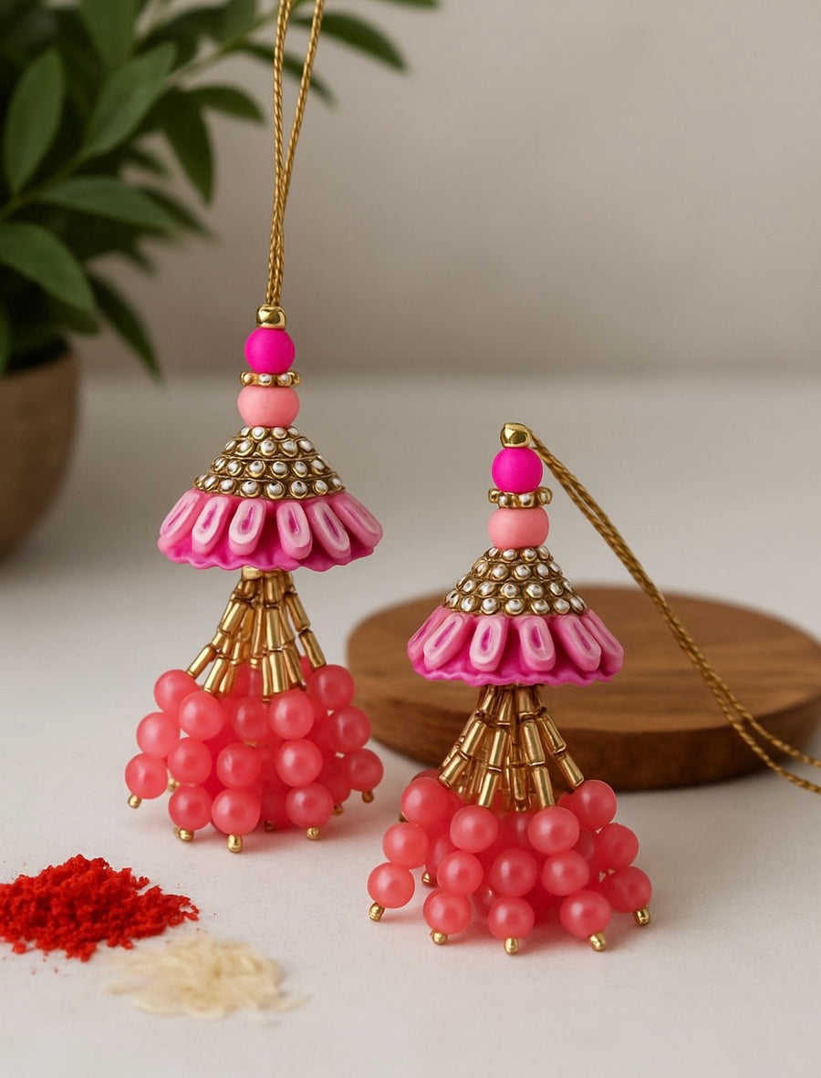 “Rosé Charm – Festive Lumba Pair”