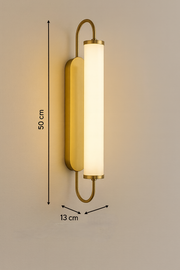 Modern Vertical Brass Wall Sconce Light
