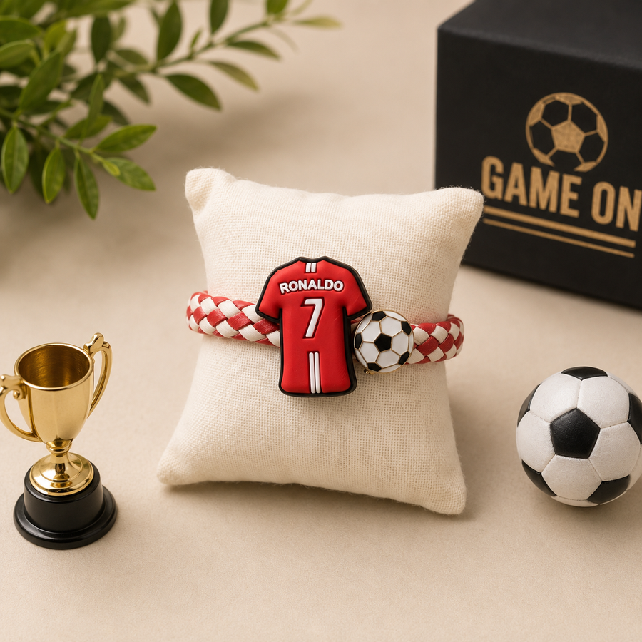 Ronaldo 7 Football Rakhi for Brother
