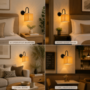 Coral Tree Modern Bamboo Wall Light | E27 Wall Lamp | Beige Metal Finish | Decorative Wall Sconce for Bedroom, Living Room & Hotel
