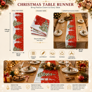 Christmas Snowman Table Runner – Premium Holiday Table Décor