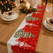 Christmas Snowman Table Runner – Premium Holiday Table Décor