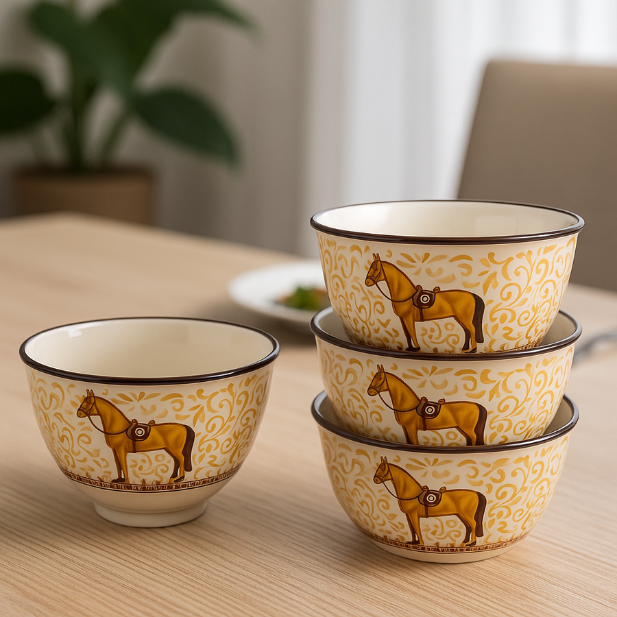 Chetak Ethnic Serving Bowl (300 ML) - Set Of Four