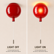 Coral Tree Balloon Ceiling Light with Pull Cord
