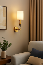 Mid-Century Wall Lamp Simple Brushed Gold