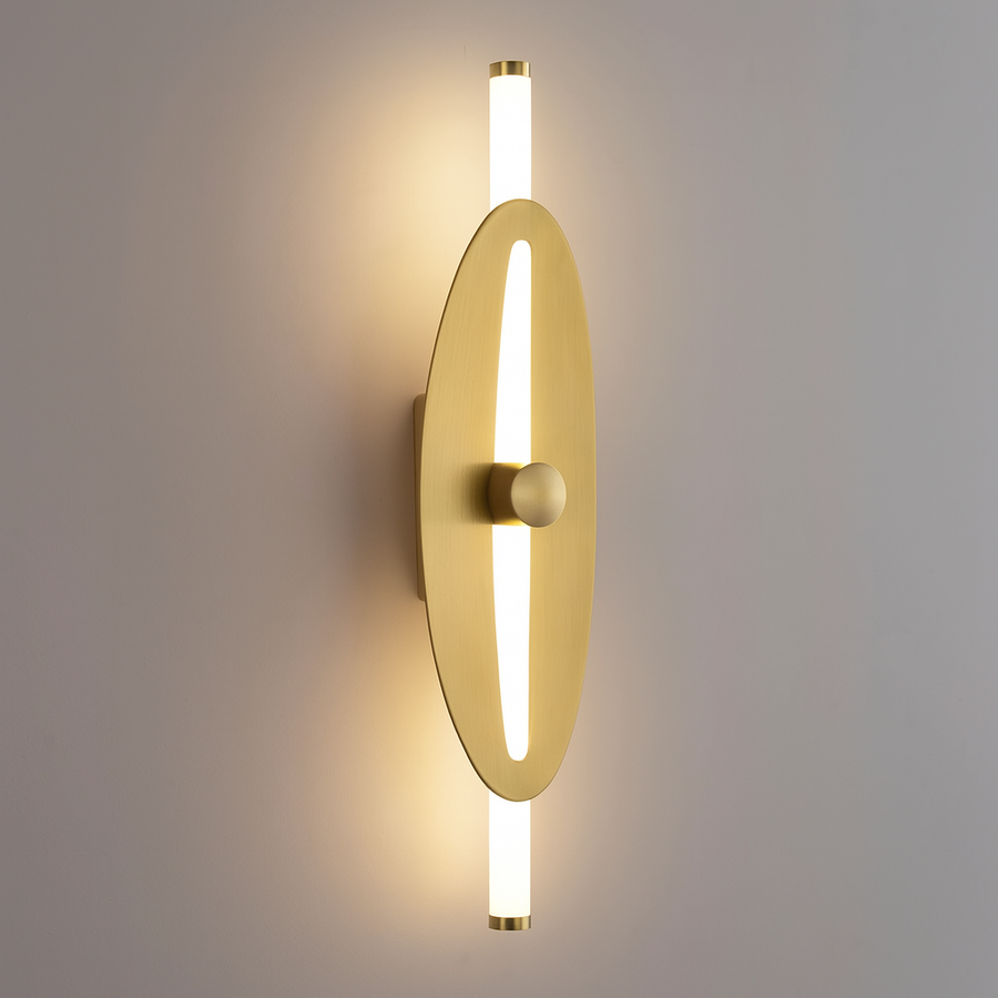 Modern Brass Wall Light for Bedroom & Living Room –