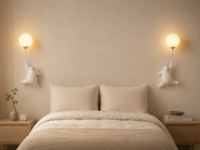 Bear Wall Light with Balloon Globe | Cute Kids Room Decorative Wall Lamp with G9 Bulb