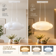 Coral Tree Modern Sculptural Cloud LED Pendant Light – White