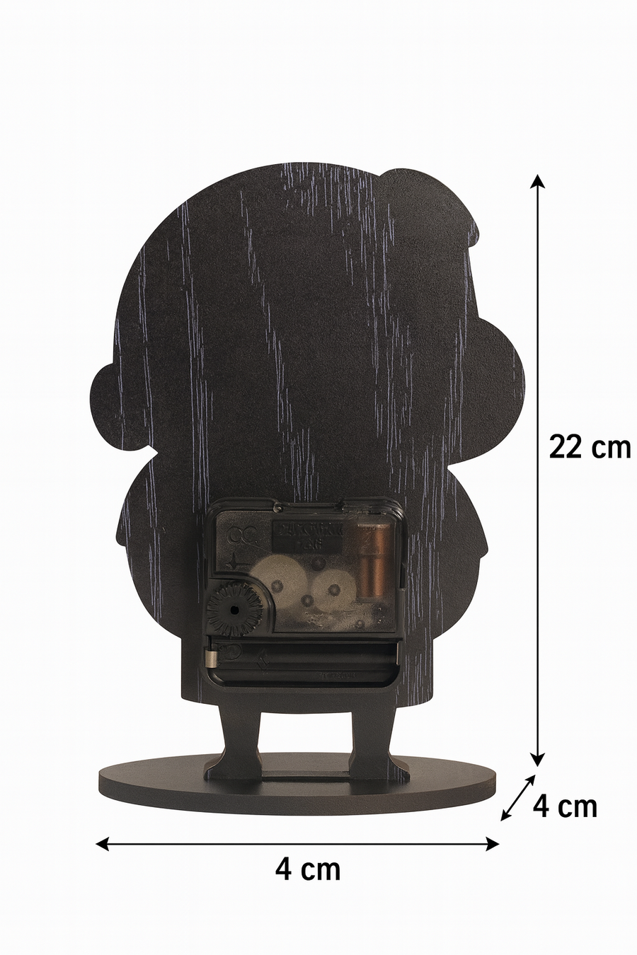 Kids Cartoon Table Clock – Cute Character Design | Durable MDF Body | Battery Operated | Ideal for Study Table, Bedroom &amp; Gifts | 22 cm Height