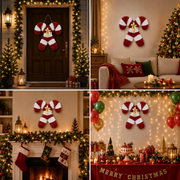 Candy Cane Christmas Wall Hanging Decoration