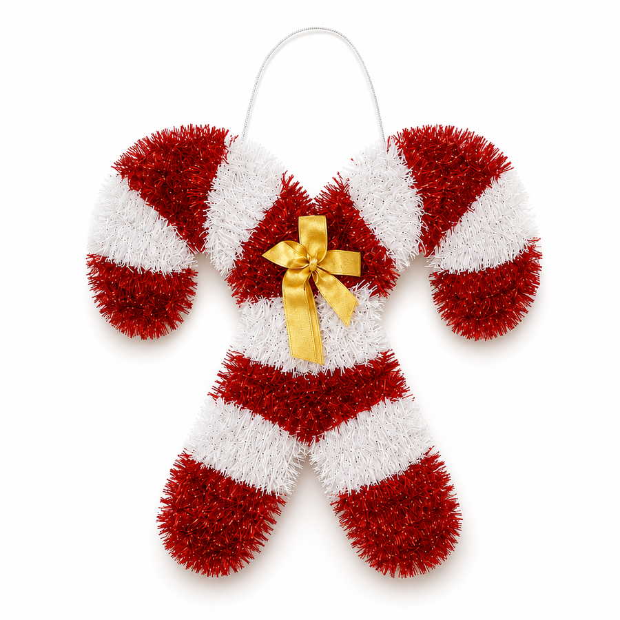 Candy Cane Christmas Wall Hanging Decoration