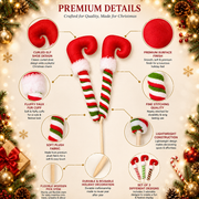 Christmas Elf Legs Tree Picks Set of 3 | Plush Tree Decorations