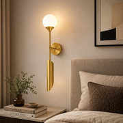 Long Frosted Glass metal Wall Light