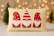 16 x 26 CM set of 2 Tree Embroidery velevt pillow with filler