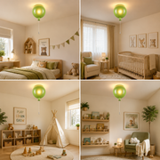 Coral Tree Balloon Ceiling Light with Pull Cord
