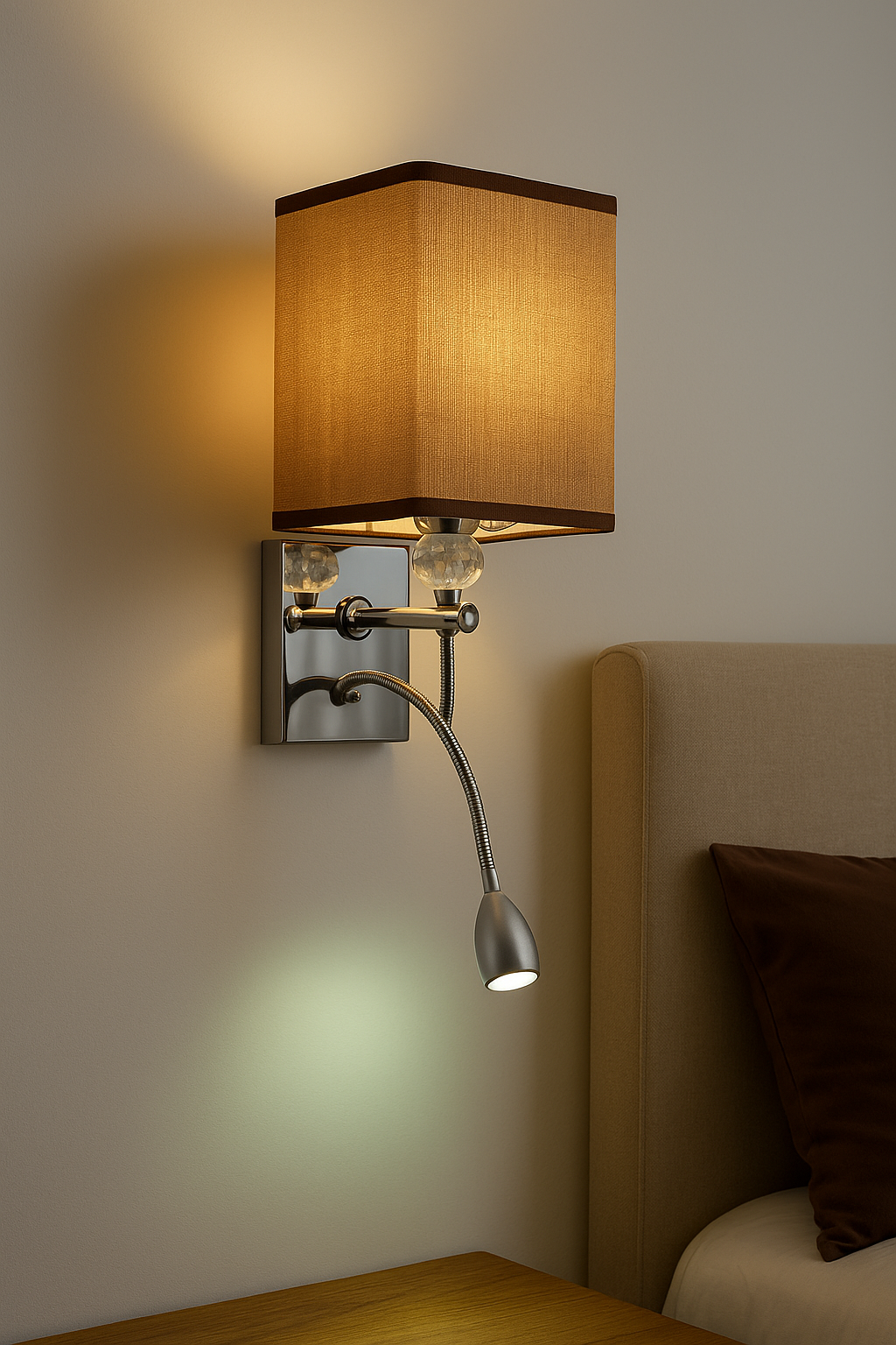 Modern Fabric dual led Wall Lights Cloth lamp