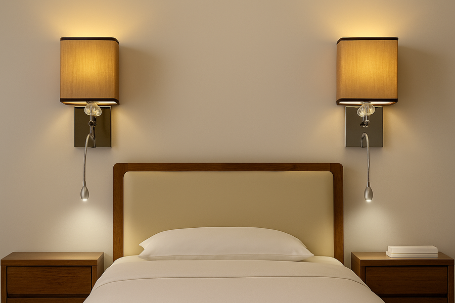 Modern Fabric dual led Wall Lights Cloth lamp