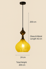 Simple Modern Wrought Iron Glass pendant light