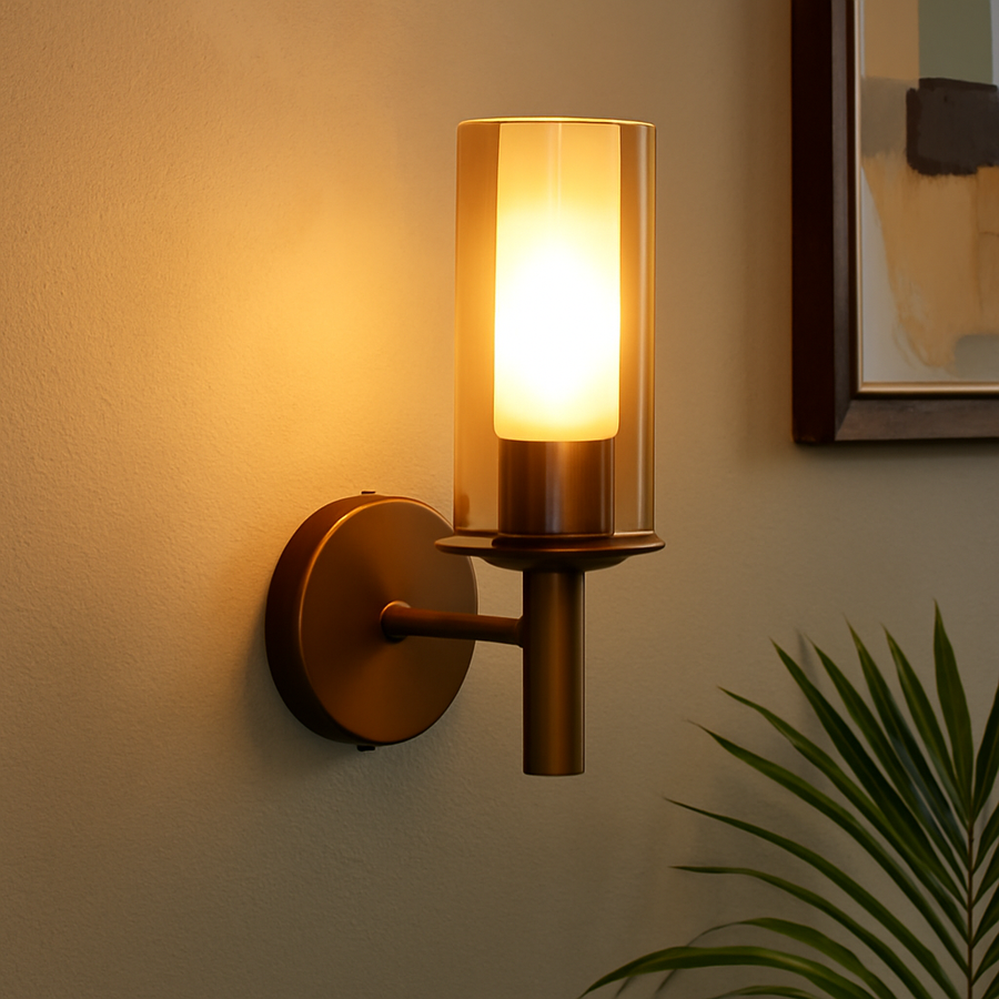 Designer Antique Brass Finish Wall Light
