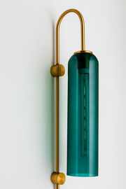 Designer Sunset Glass Wall Light-Amber