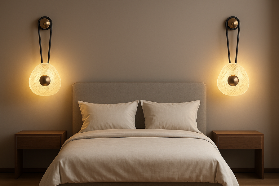 Iron Aluminum Round LED Wall Sconce Light B260-BK