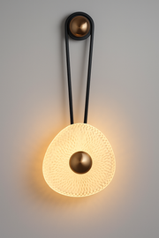 Iron Aluminum Round LED Wall Sconce Light B260-BK