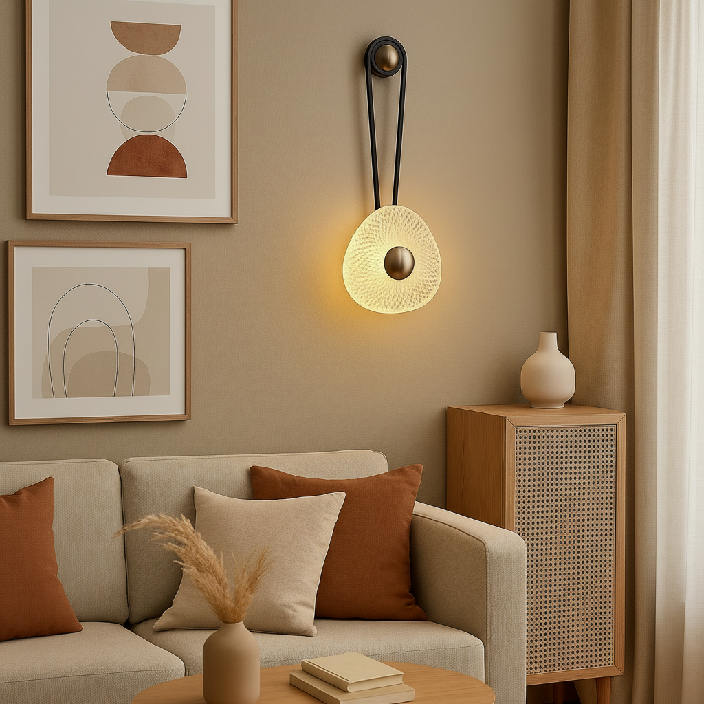 Iron Aluminum Round LED Wall Sconce Light B260-BK