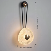Iron Aluminum Round LED Wall Sconce Light B260-BK
