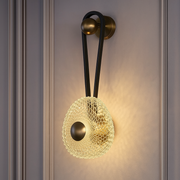 Iron Aluminum Round LED Wall Sconce Light B260-BK